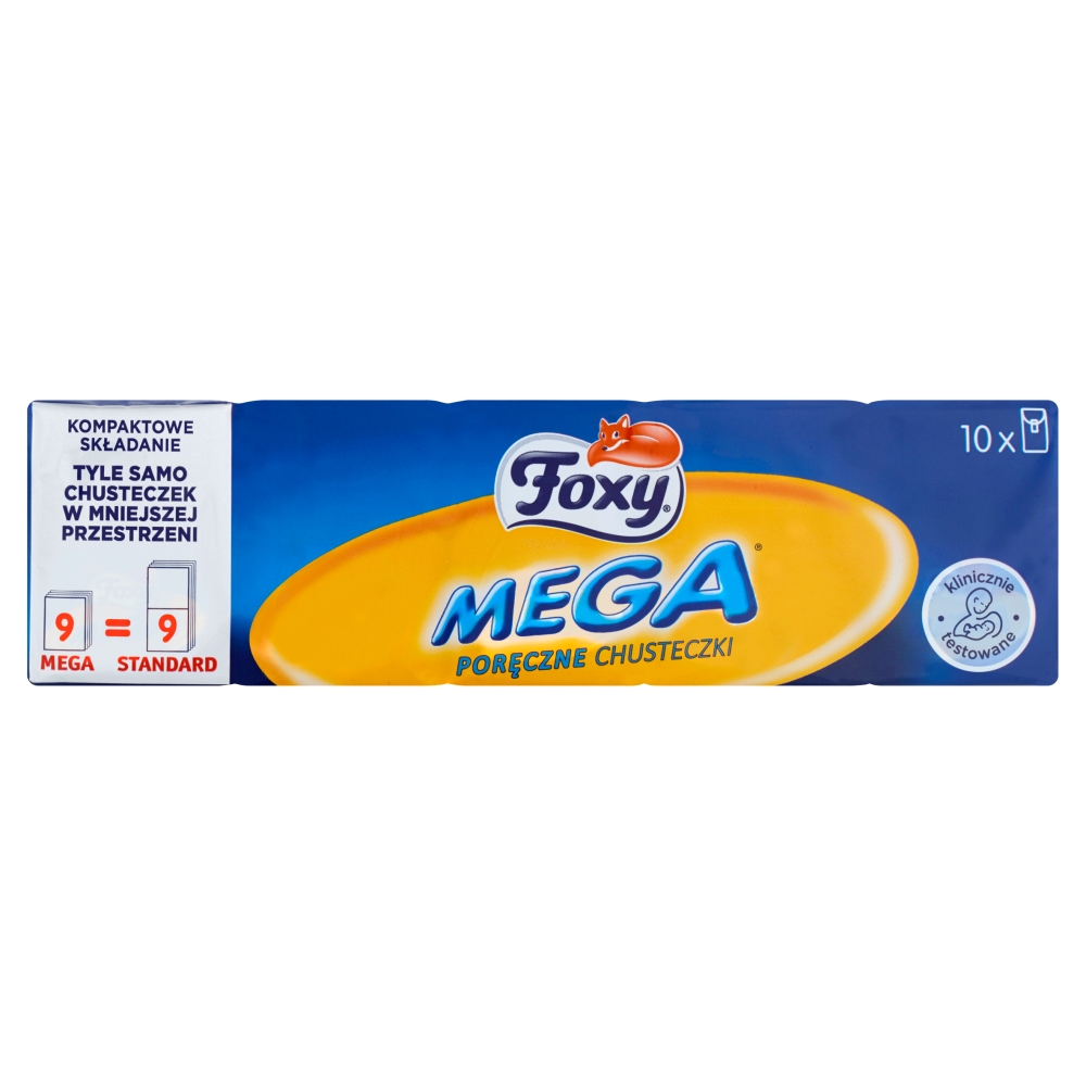FOXY MEGA Poręczne chusteczki 10x9 szt.