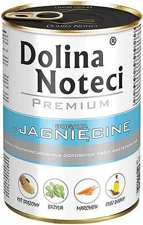 DOLINA NOTECI Karma mokra dla psów z jagnięciną 400 g