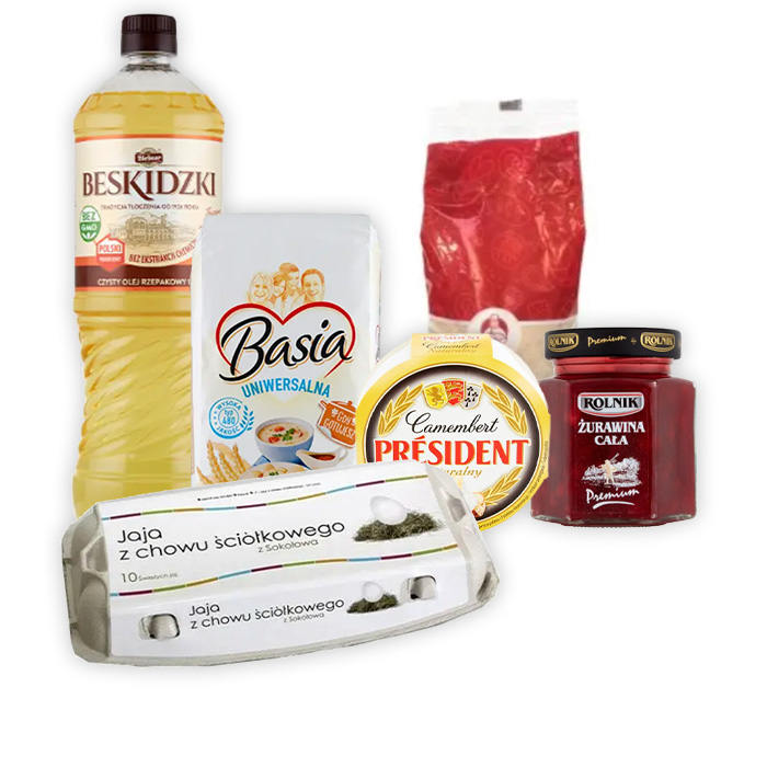 Pieczony camembert z żurawiną