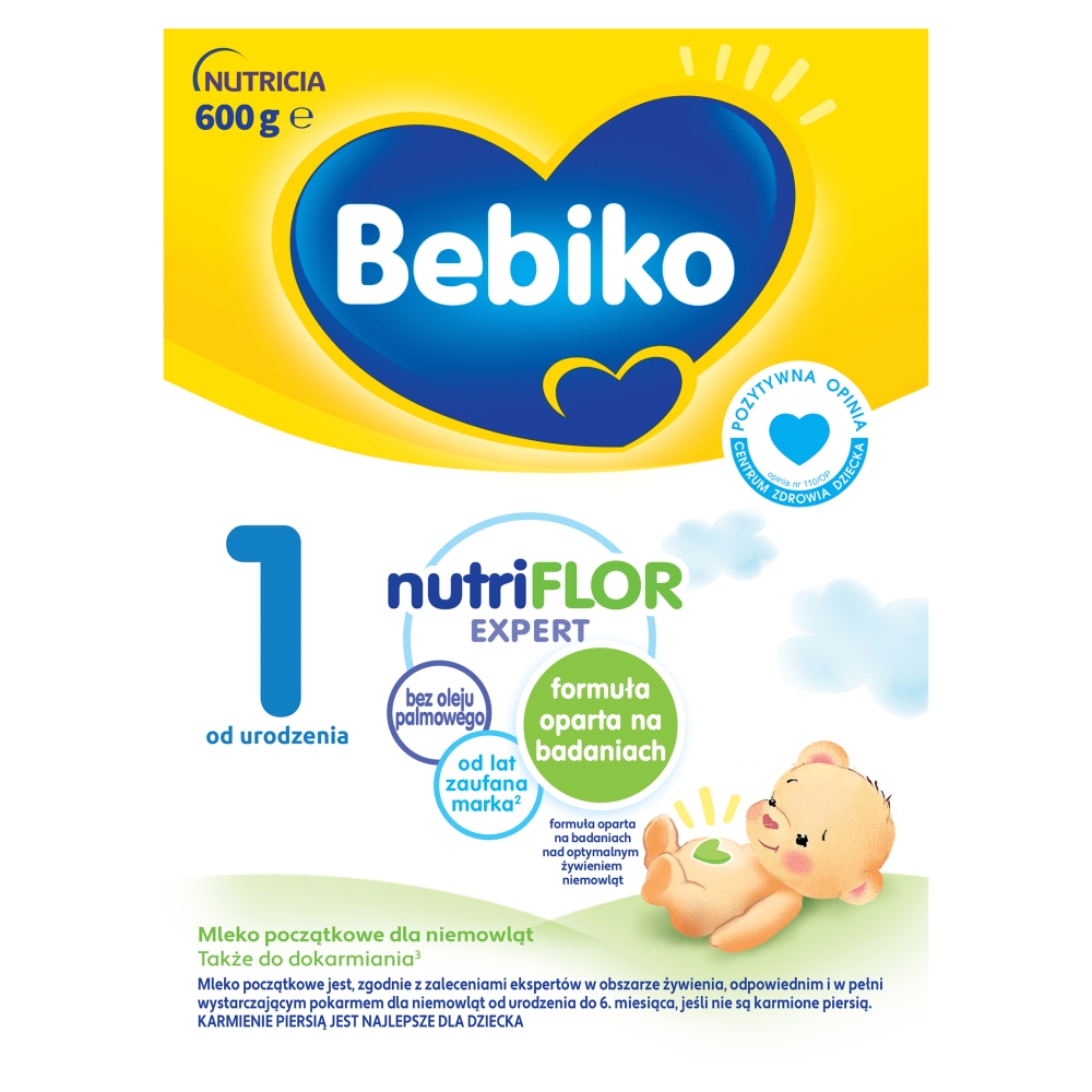 BEBIKO 1 Mleko początkowe dla niemowląt od urodzenia 600 g
