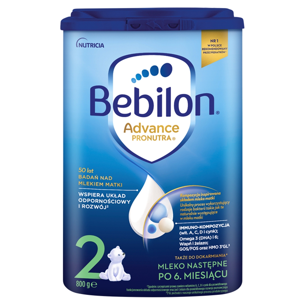 BEBILON PRONUTRA ADVANCE 2 Mleko następne po 6. miesiącu 800 g