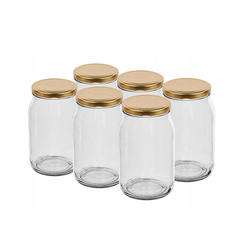 FENIKS Słoik z wieczkiem 900 ml 6 szt.