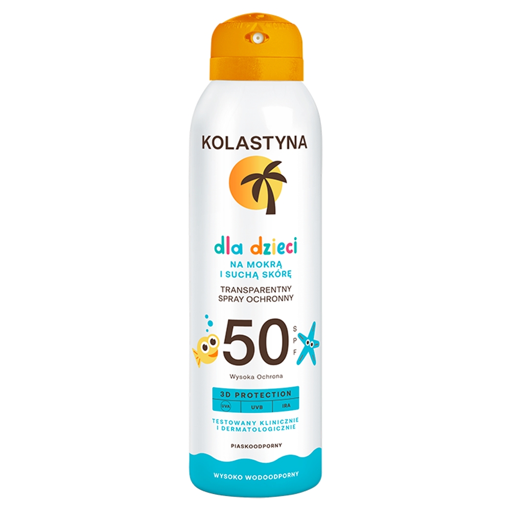 KOLASTYNA Emulsja ochronna na suchą i mokrą skórę dla dzieci spray SPF 50 150 ml