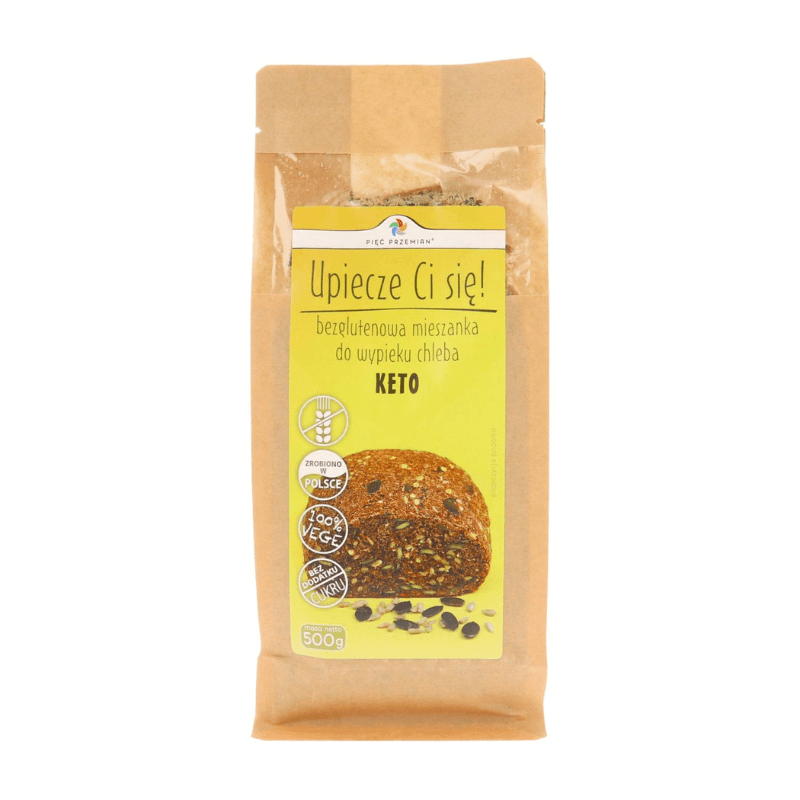 PIĘĆ PRZEMIAN Mieszanka chleba bezglutenowego keto 500 g