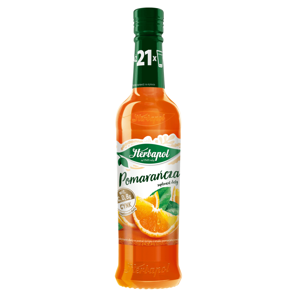HERBAPOL Syrop pomarańcza 420 ml