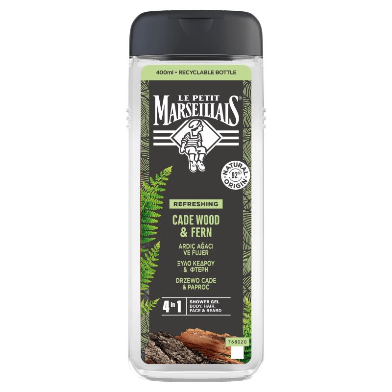 LE PETIT MARSEILLAIS Żel pod prysznic dla mężczyzn drzewo cade & paproć 400 ml