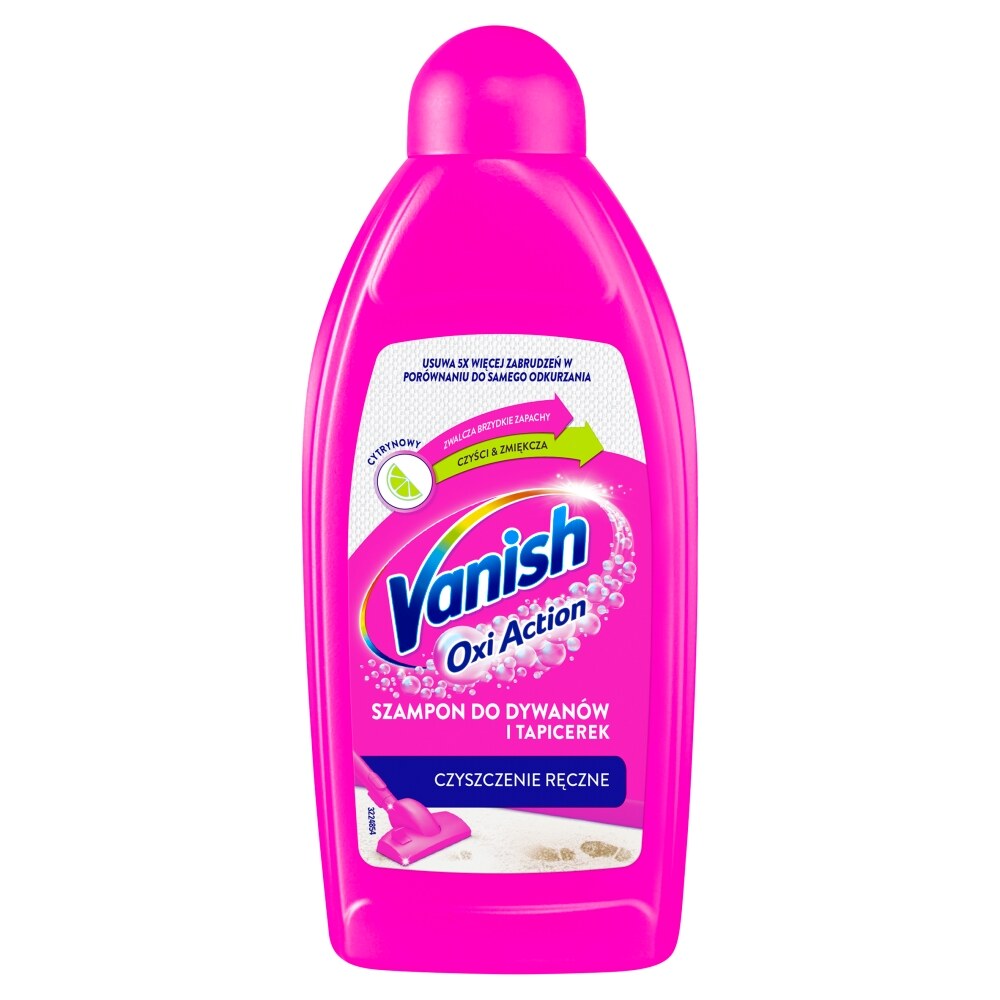 VANISH OXI ACTION Szampon do dywanów i tapicerek cytrynowy 500 ml