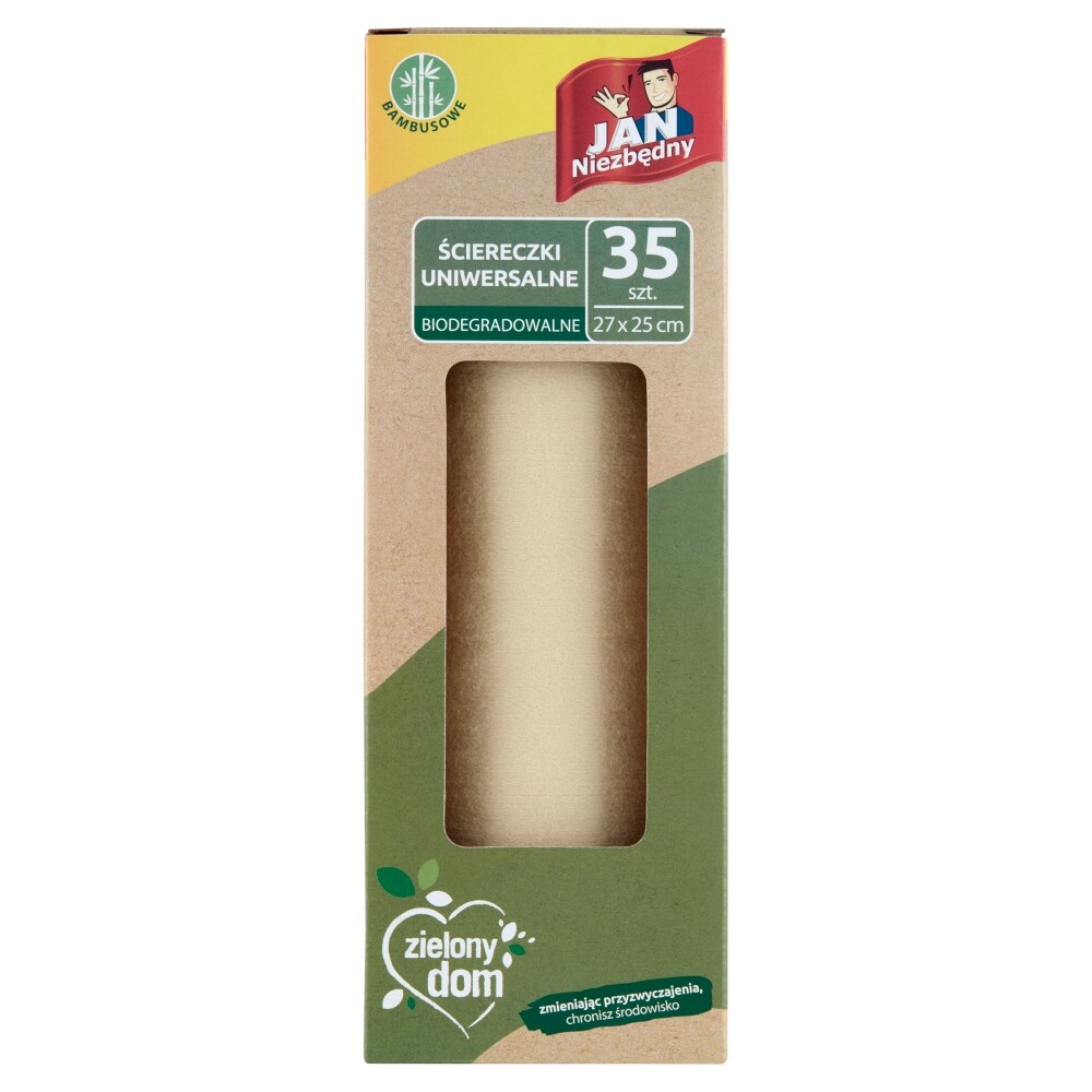 JAN NIEZBĘDNY Ściereczki uniwersalne biodegradowalne 35 szt.