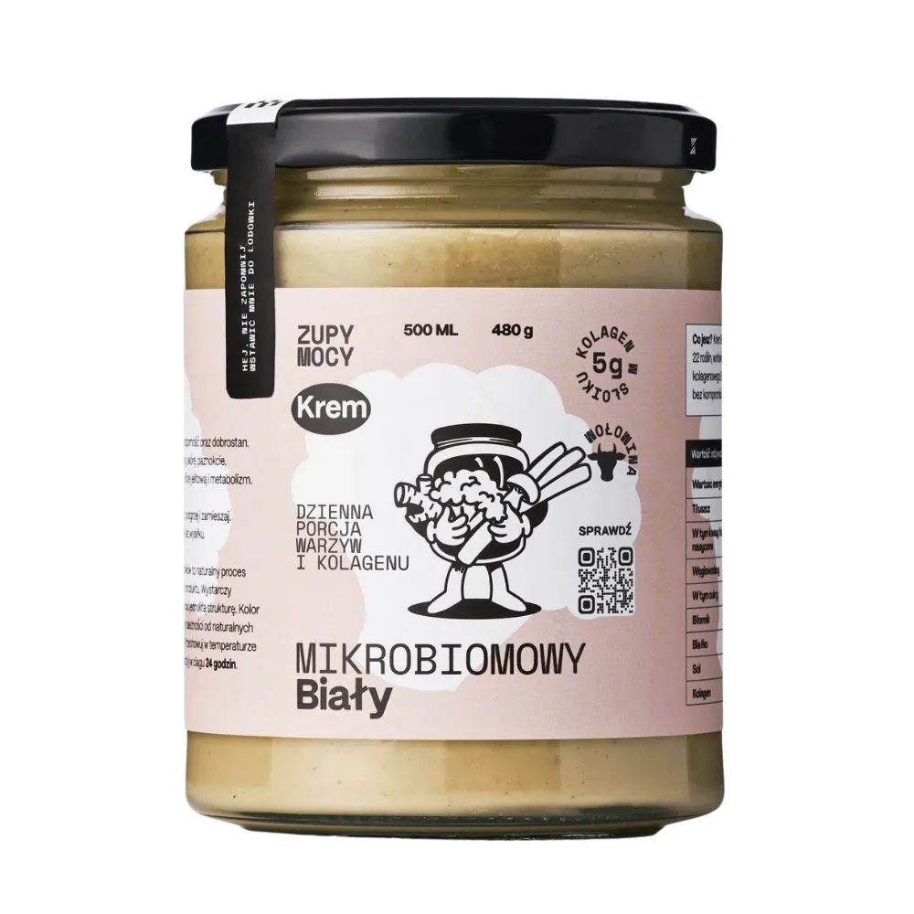 ZUPY MOCY Krem mikrobiomowy biały 540 ml