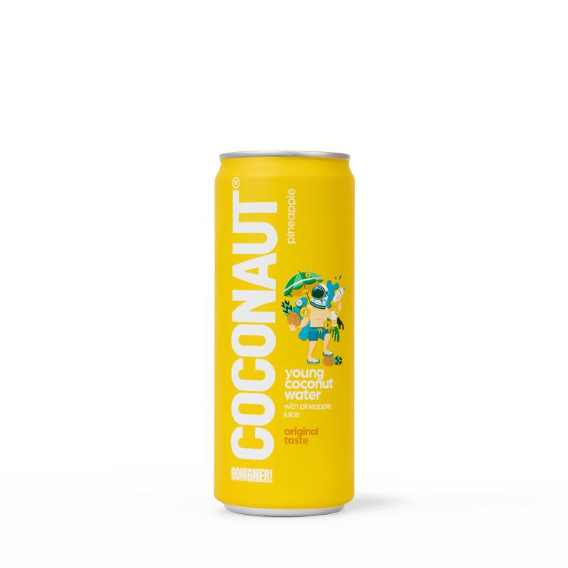 COCONAUT Woda kokosowa z młodego kokosa z sokiem ananasowym 320 ml