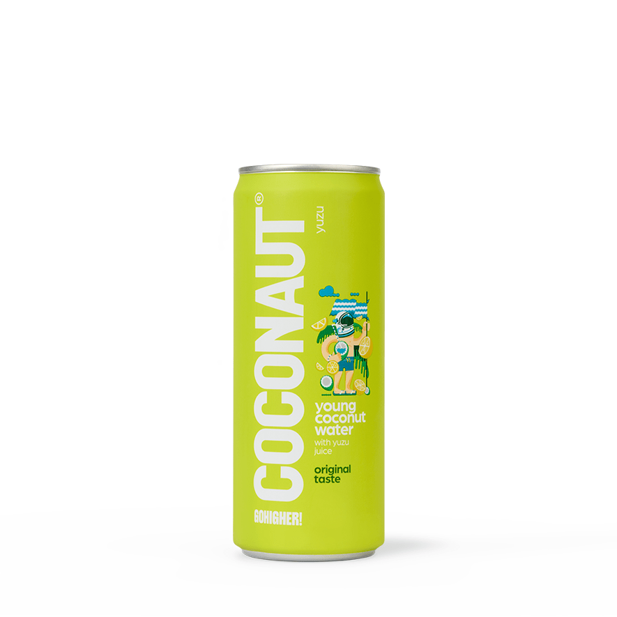COCONAUT Woda kokosowa z młodego kokosa z sokiem z yuzu 320 ml