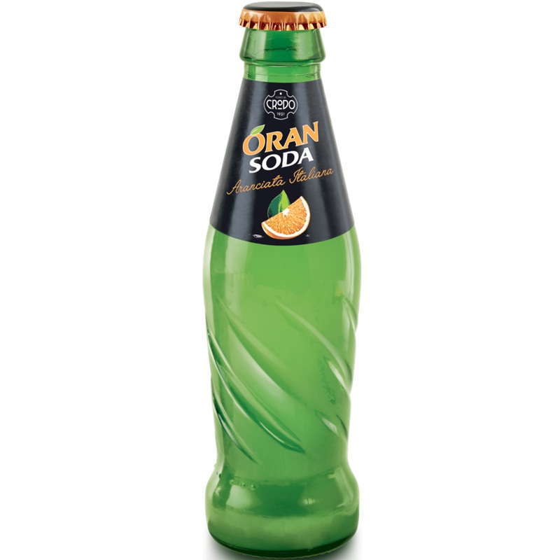 FONTI DI CRODO ORAN SODA Napój gazowany o smaku pomarańczowym 200 ml