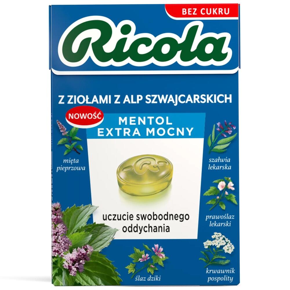 RICOLA Cukierki ziołowe Mentol 27,5 g