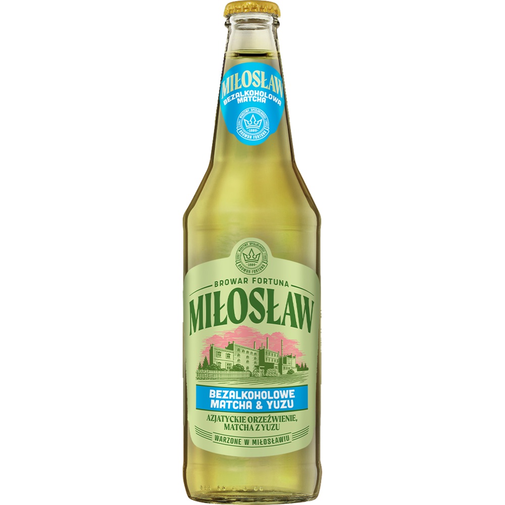 MIŁOSŁAW Piwo bezalkoholowe Matcha & Yuzu butelka 500 ml