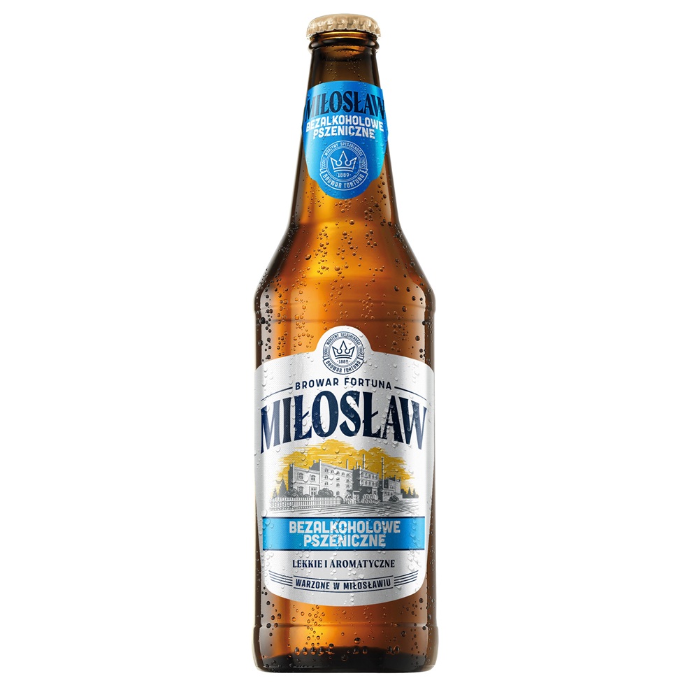 MIŁOSŁAW Piwo bezalkoholowe pszeniczne butelka 500 ml