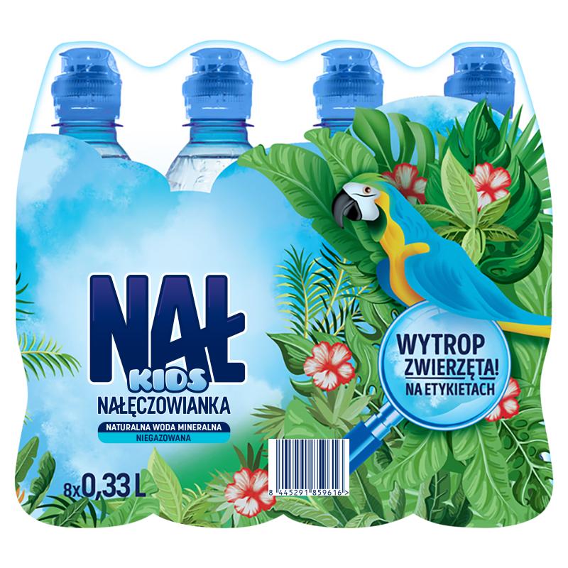 NAŁĘCZOWIANKA KIDS Naturalna woda mineralna niegazowana 8 x 330 ml