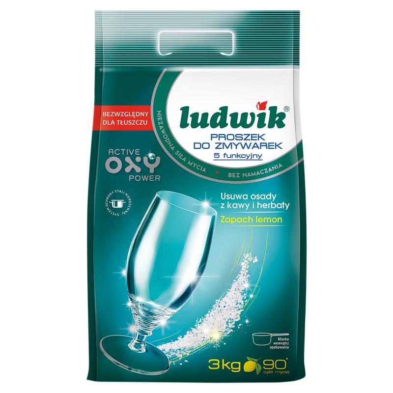 LUDWIK Proszek do zmywarek 5 funkcyjny Lemon 3 kg