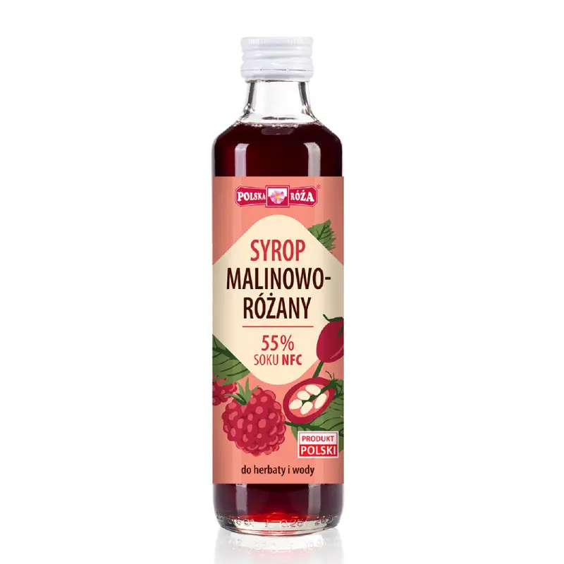 POLSKA RÓŻA Syrop malinowo - różany 250 ml