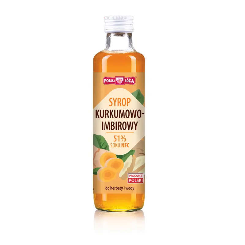 POLSKA RÓŻA Syrop kurkumowo - imbirowy 250 ml