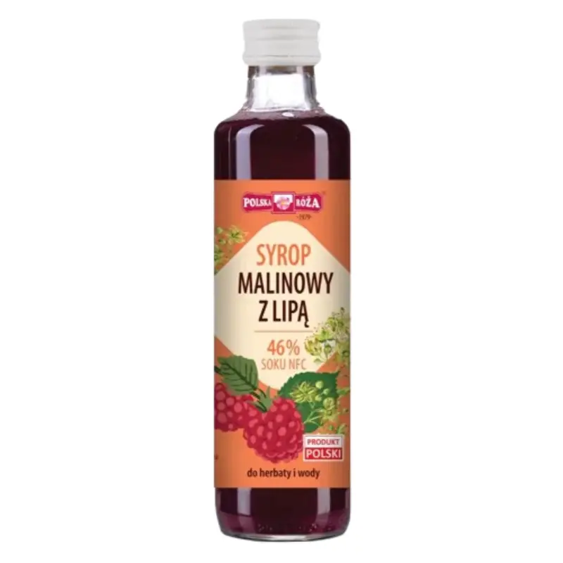POLSKA RÓŻA Syrop malinowy z lipą 250 ml