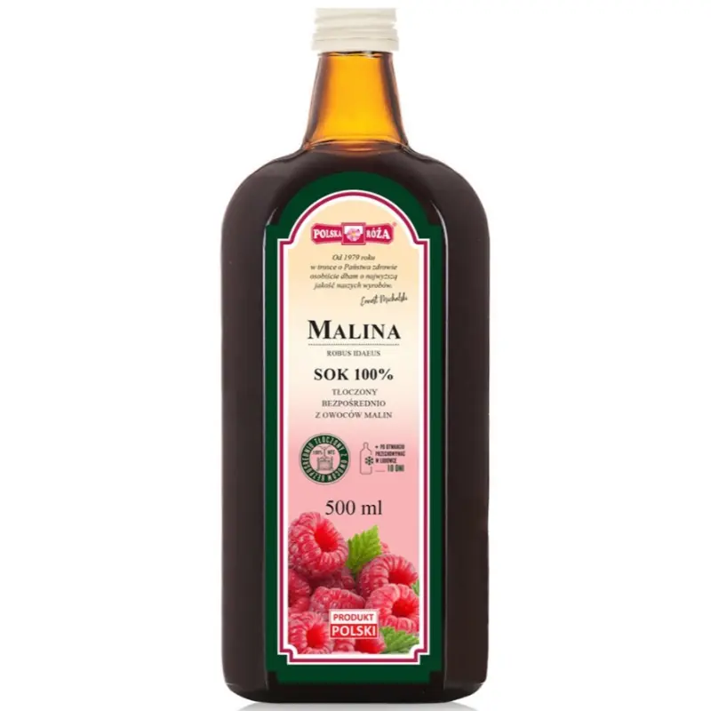 POLSKA RÓŻA Sok z malin NFC 500 ml