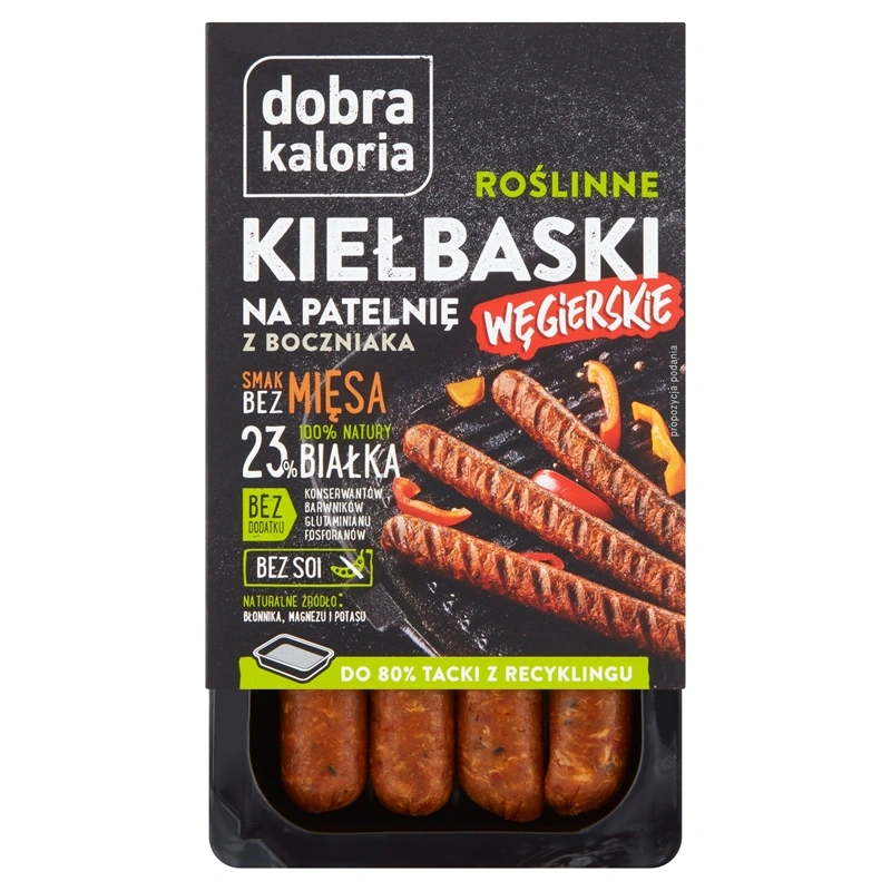 DOBRA KALORIA Kiełbaski węgierskie roślinne 180 g