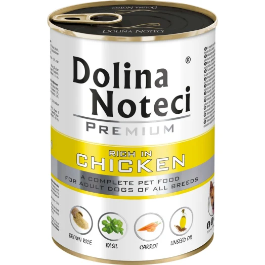 DOLINA NOTECI Karma mokra dla psów z kurczakiem 400 g