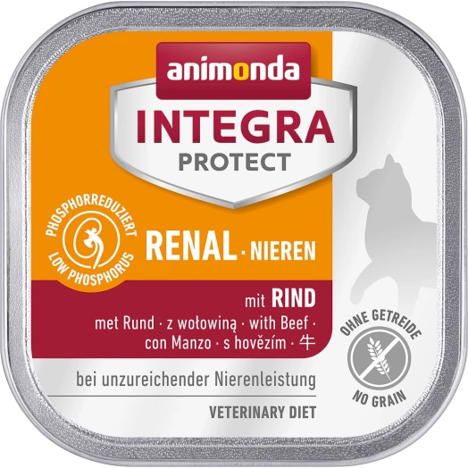ANIMONDA INTEGRA PROTECT RENAL Karma mokra dla kotów wspomagająca pracę nerek z wołowiną 100 g