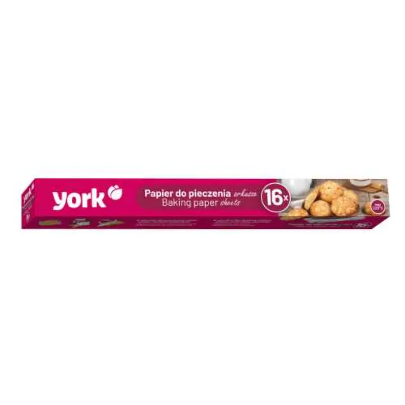 YORK Papier do pieczenia w arkuszach 16 szt.